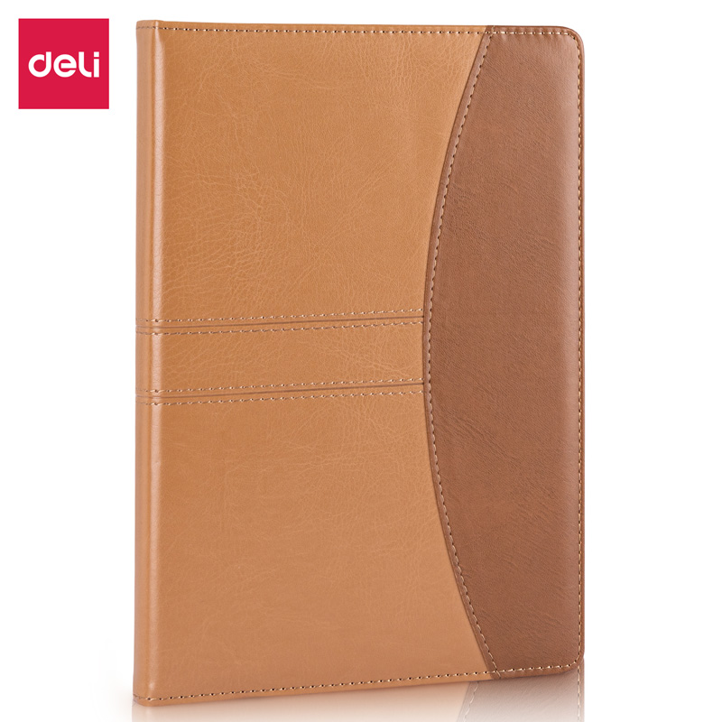 Deli-7920 Leather Cover Notebook