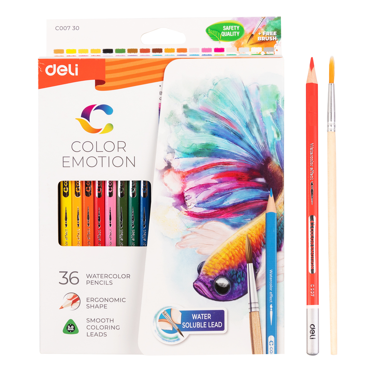 Deli-EC00730 Water Colored Pencil