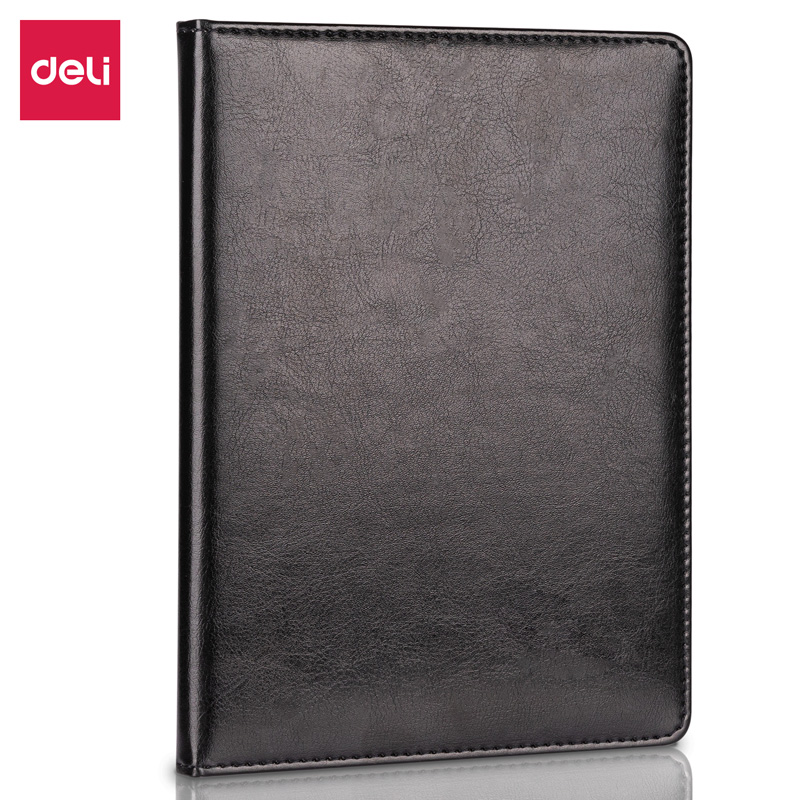 Deli-7993 Leather Cover Notebook