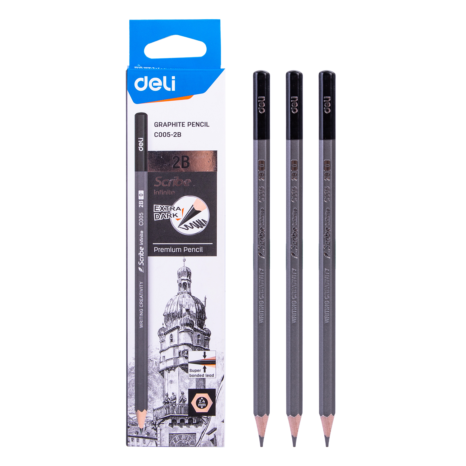 Deli-EC005-2B Graphite Pencil