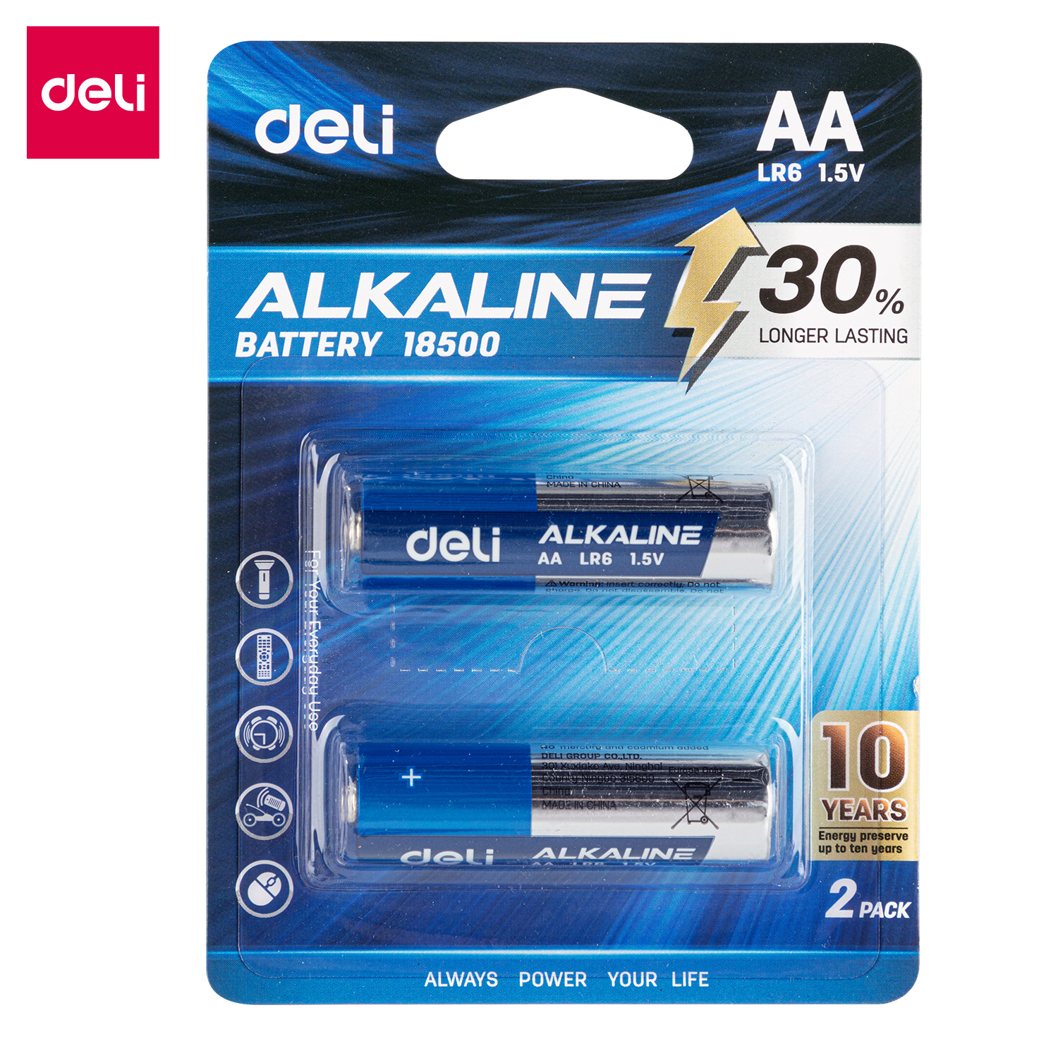 Deli-E18500 Alkaline Battery