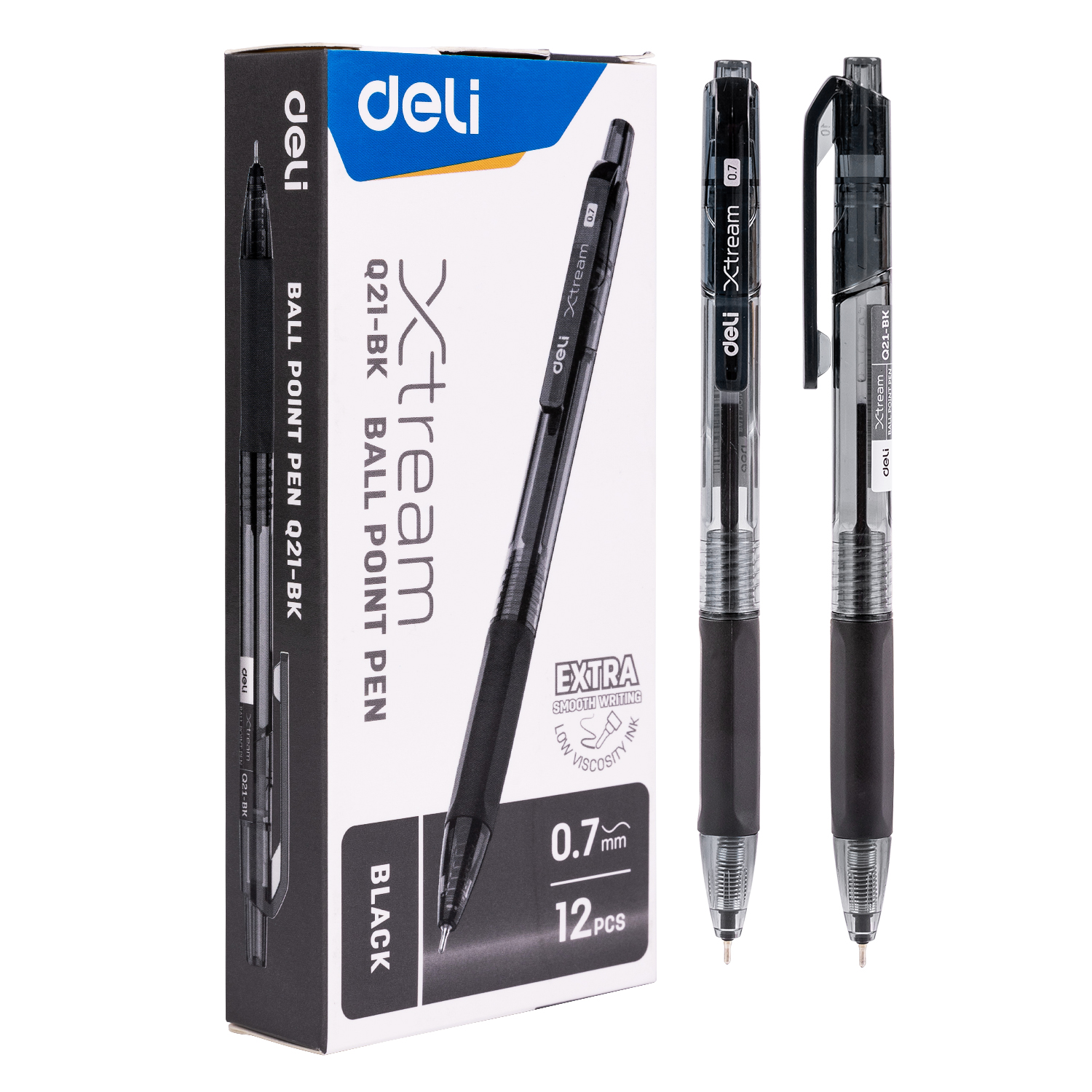 Deli-EQ21-BK Ball Point Pen