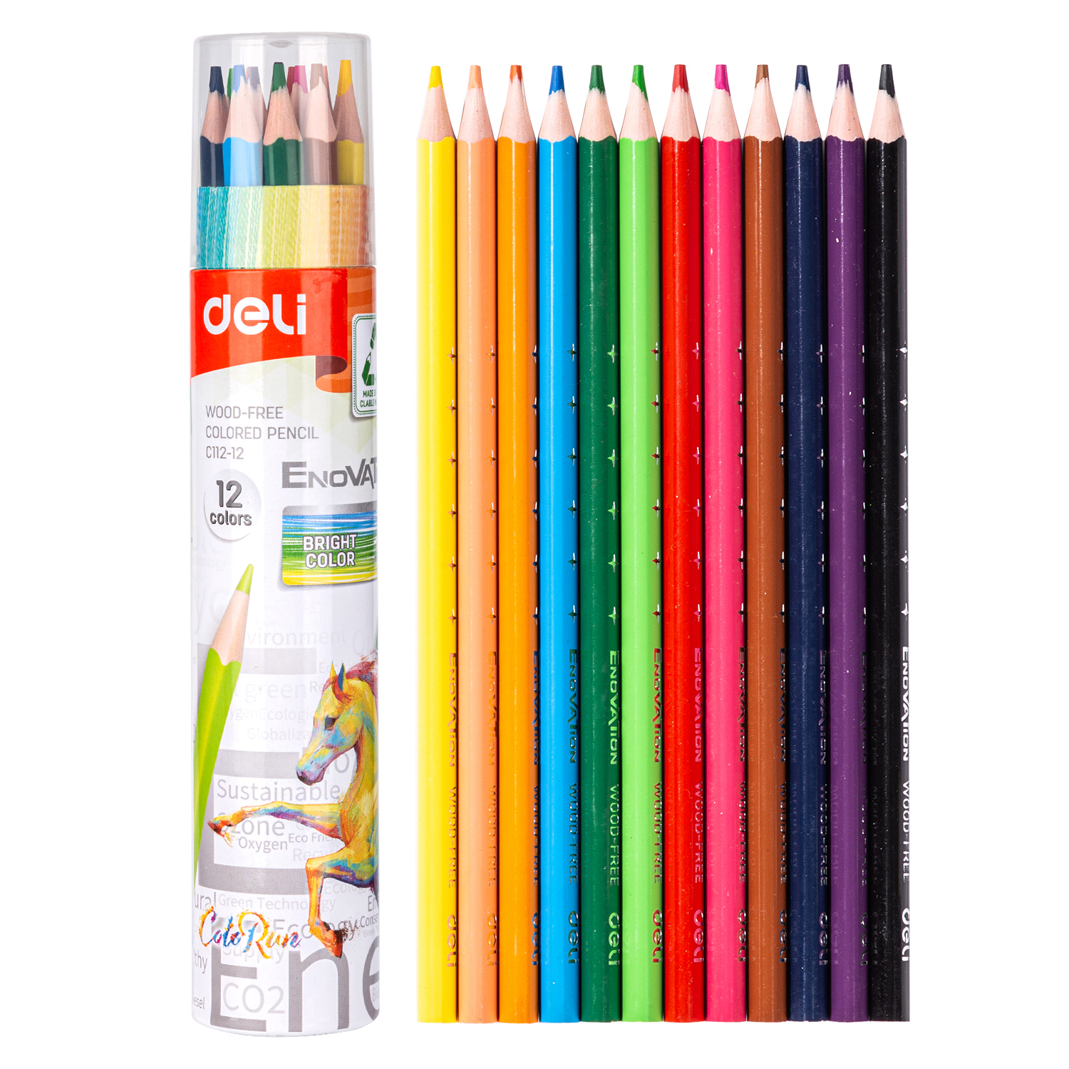 Deli-EC112-12 Colored Pencil