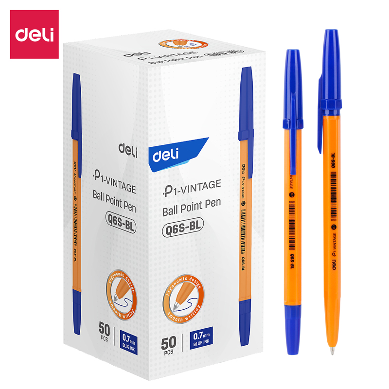 Deli-EQ6S-BL Ball Point Pen