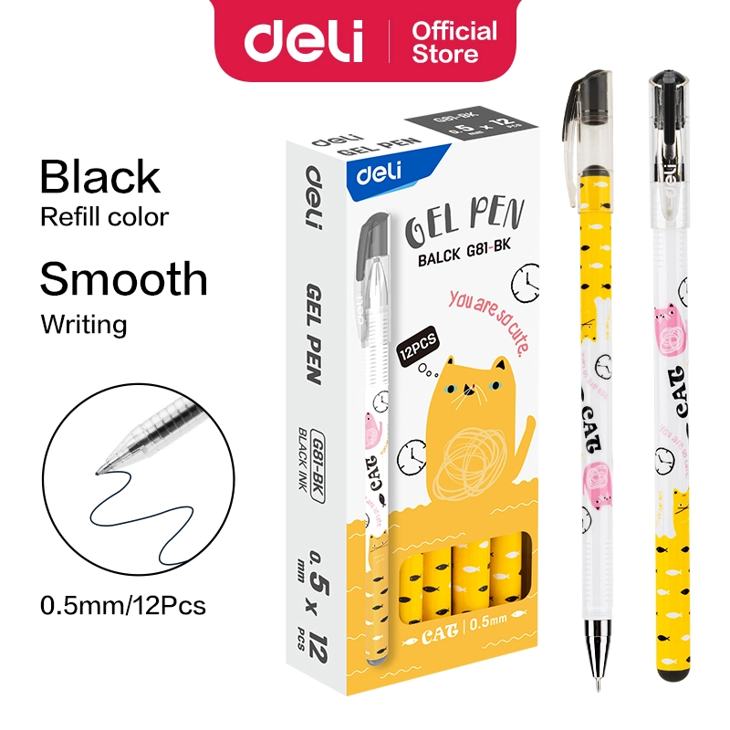 Deli-EG81-BK Gel Pen