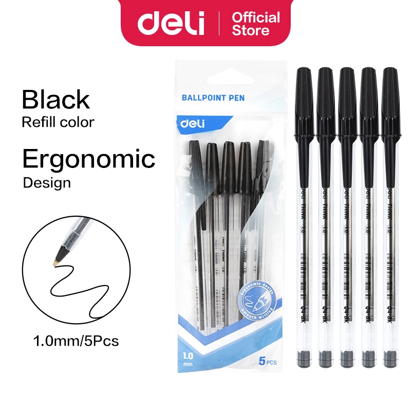 Deli-EQ4-MT-BK Ballpoint Pen