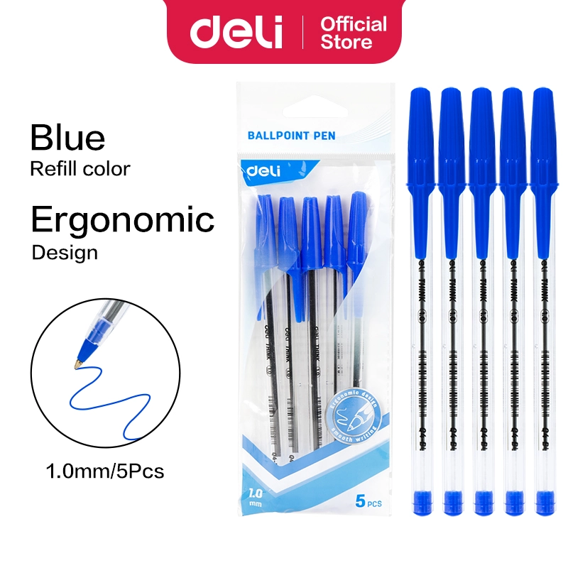 Deli-EQ4-MT-BL Ballpoint Pen