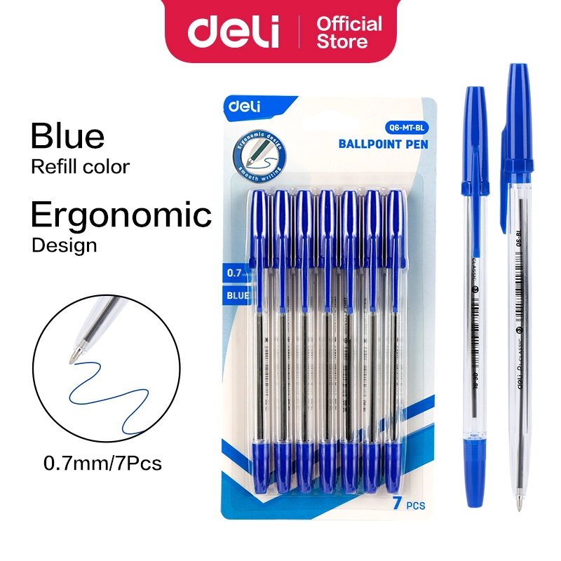 Deli-EQ6-MT-BL Ballpoint Pen