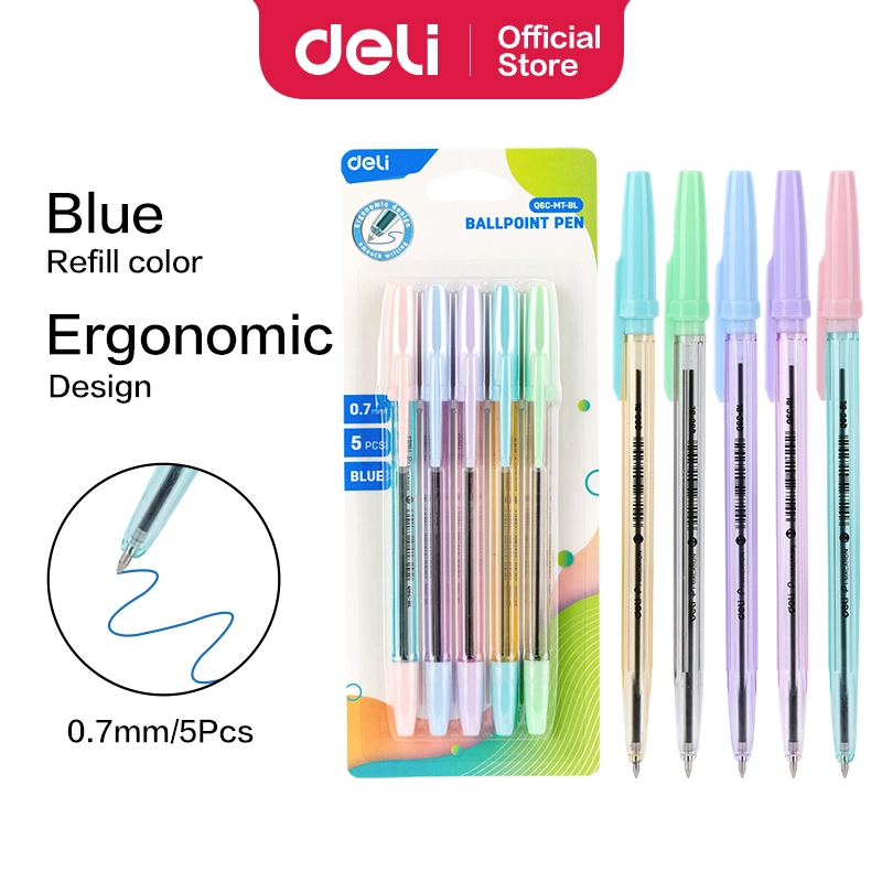 Deli-EQ6C-MT-BL Ballpoint Pen