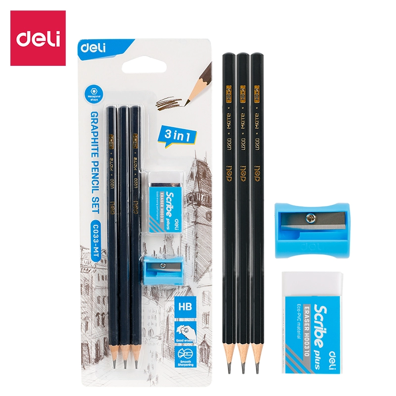 Deli-EC033-MT Graphite Pencil Set