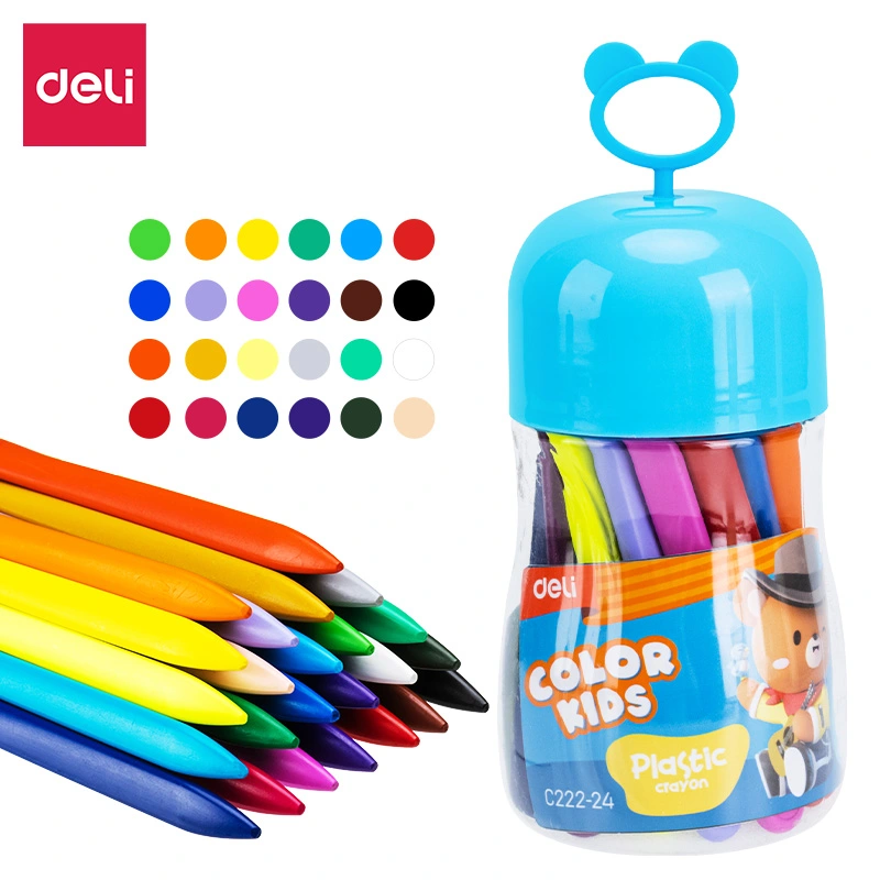 Deli-EC222-24 Plastic Crayon