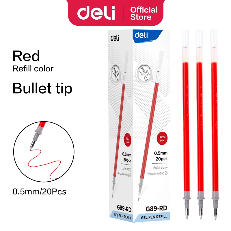 Deli-EG89-RD Gel Pen Refill