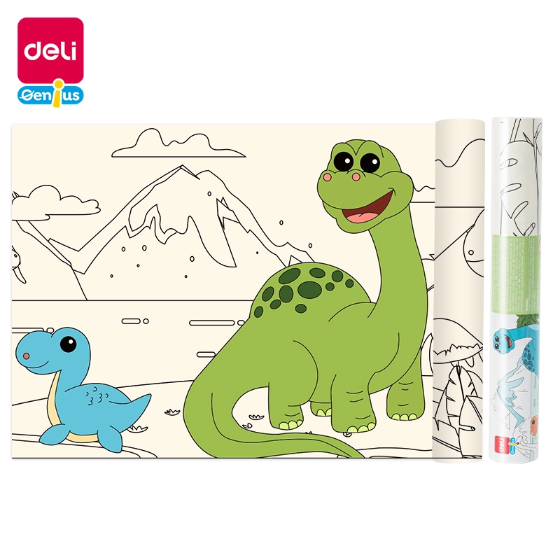 Deli-EH760 Drawing Roll - Dinosaur