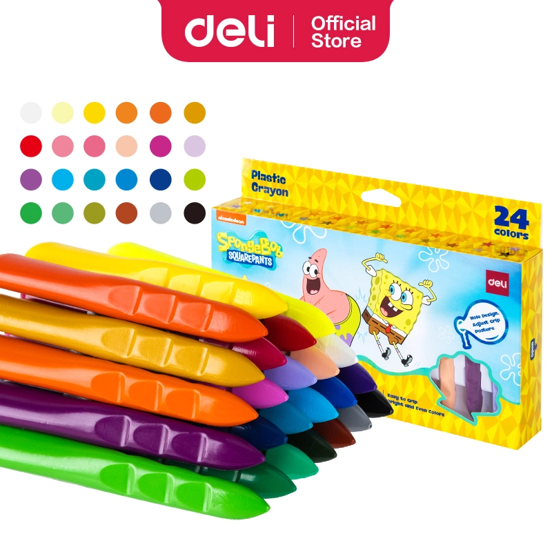 Deli-EC220-24 Plastic Crayon
